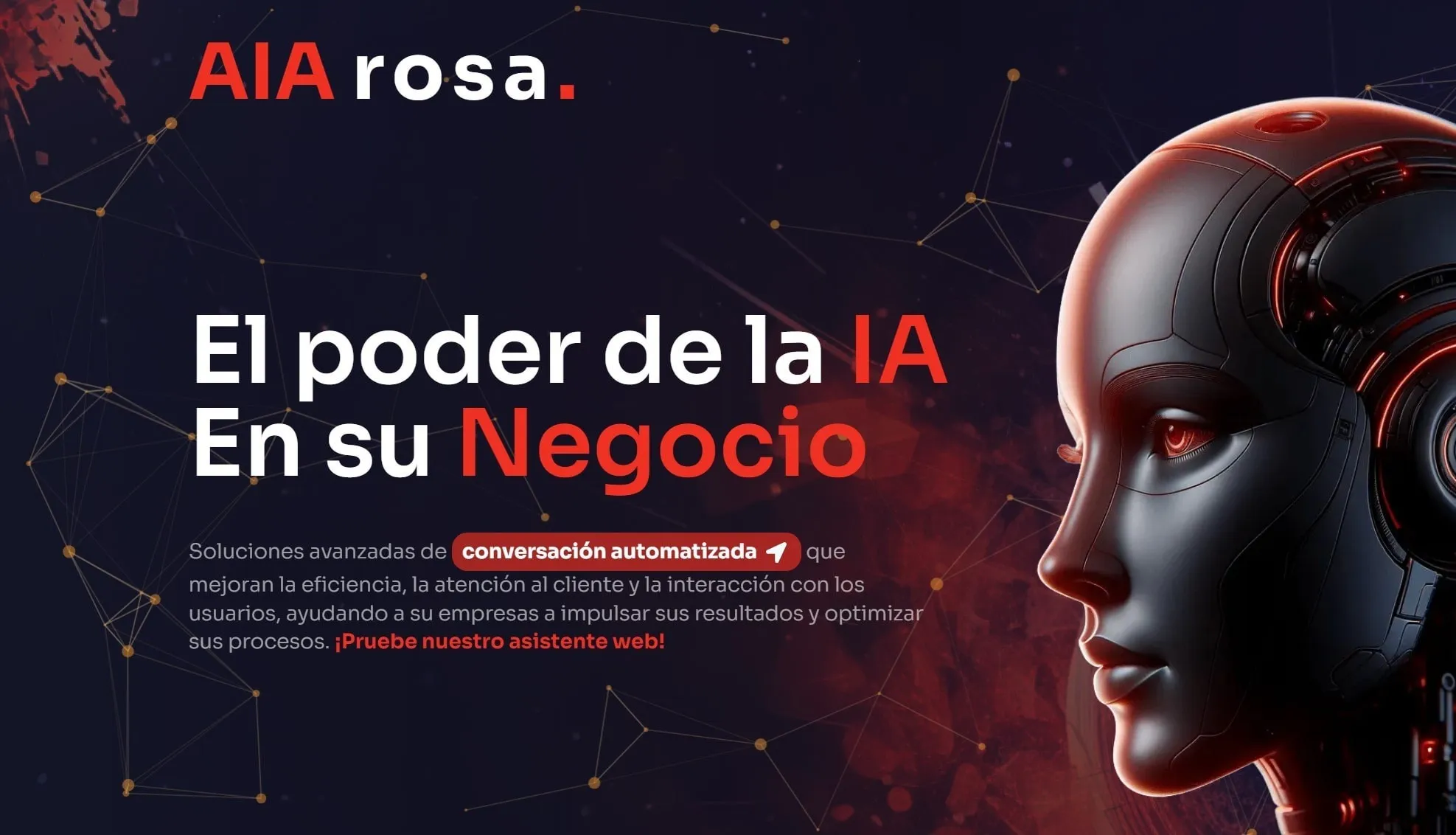 Landing page del proyecto AIArosa